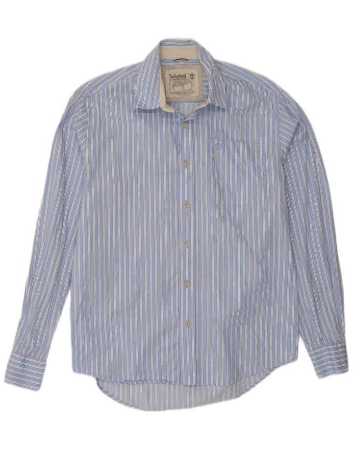 Timberland Chemise Regular Fit Homme Petit Bleu Rayé Coton