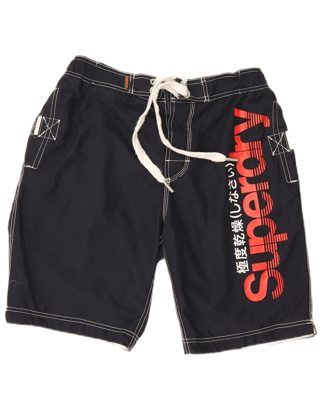 Superdry Short de Bain Graphic Regular Homme Bleu Marine Large Polyester