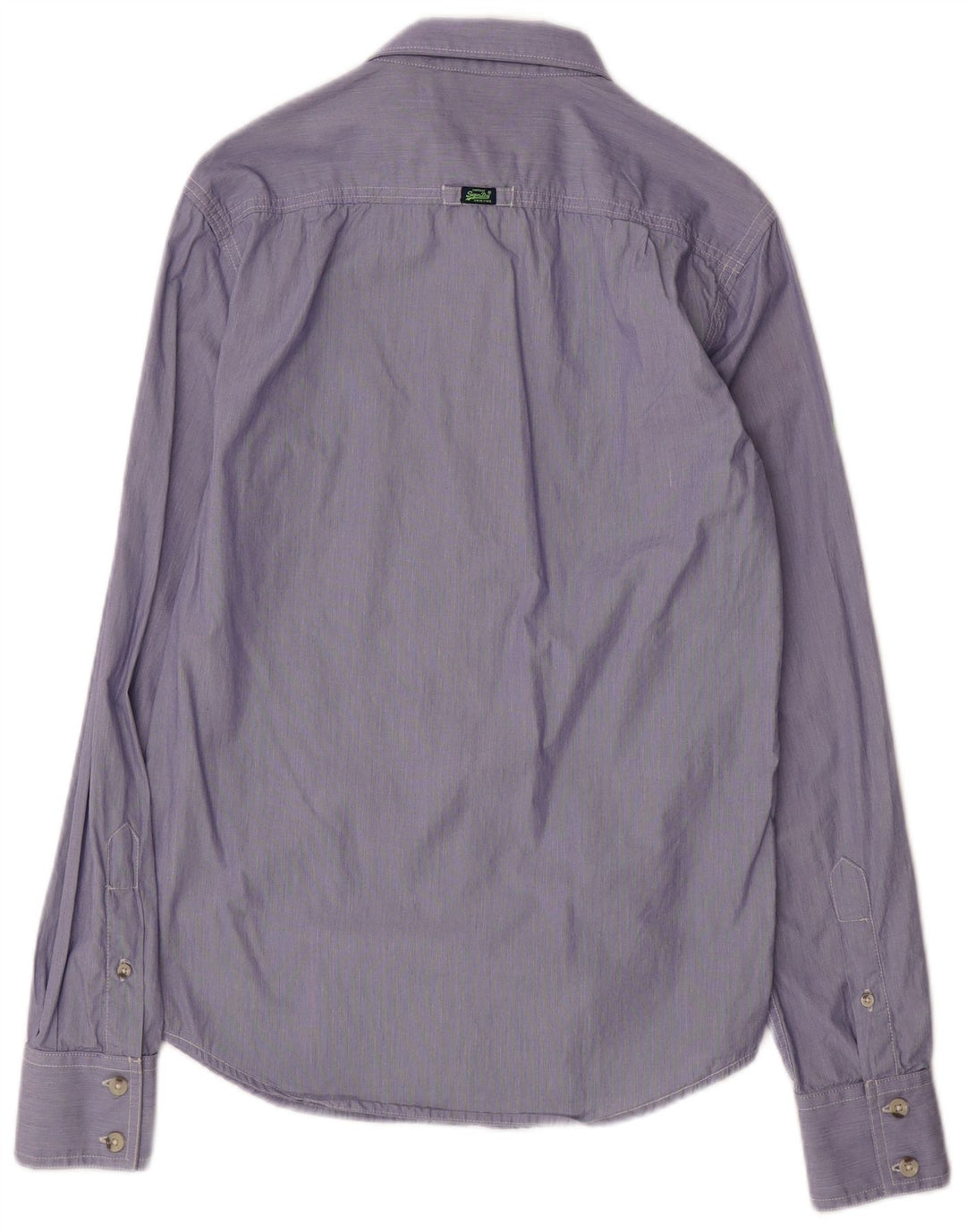 SUPERDRY Chemise Homme Petite Rayure Bleue Coton