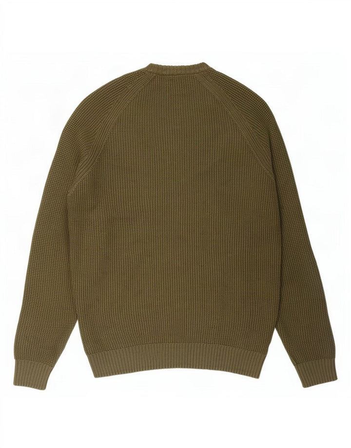 Zara Pull ras du cou pour homme, grand Kaki
