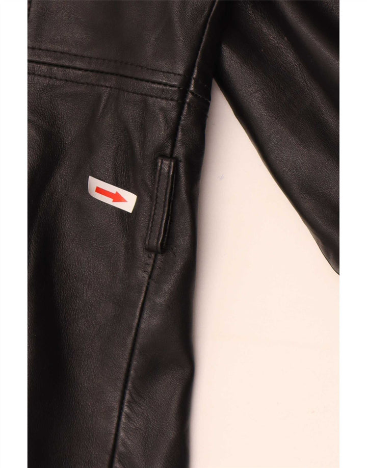 Conbipel Veste en Cuir Femme IT 46 Grand Cuir Noir