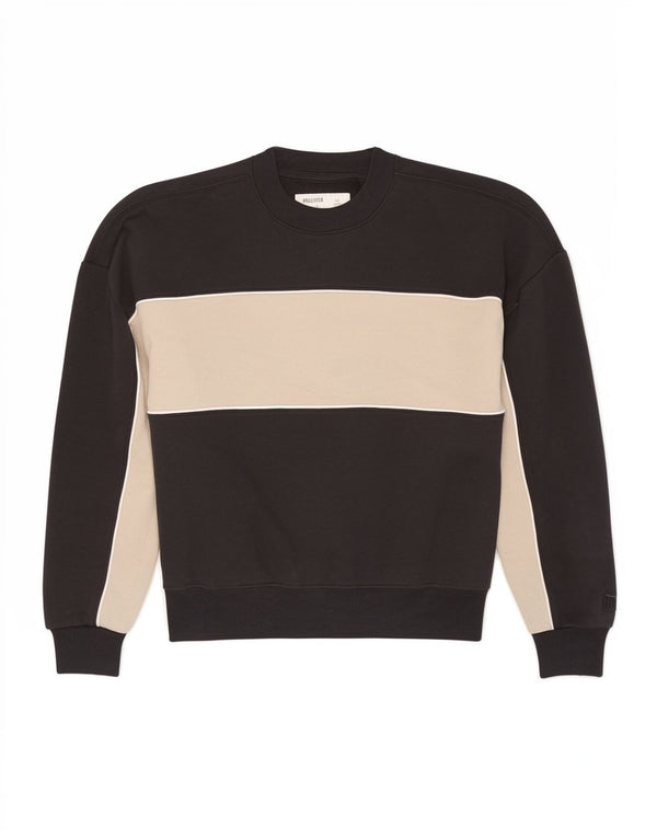 Hollister Sweat-shirt surdimensionné pour femme UK 6 XS Noir Colourblock