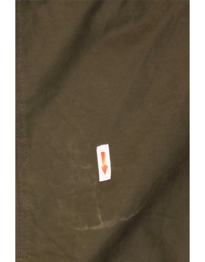 Superdry Parka à capuche pour femme UK 16 Large Kaki Polyester