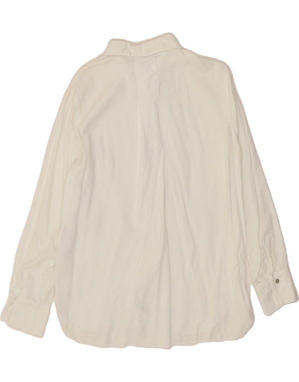 MASSIMO DUTTI Chemise Femme EU 38 Petit Lyocell Blanc