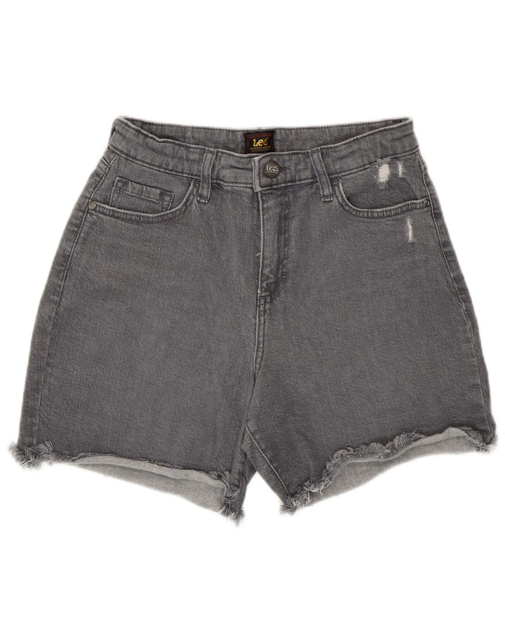 Lee Short en jean vieilli pour femme US 4 Small W27 Gris Coton
