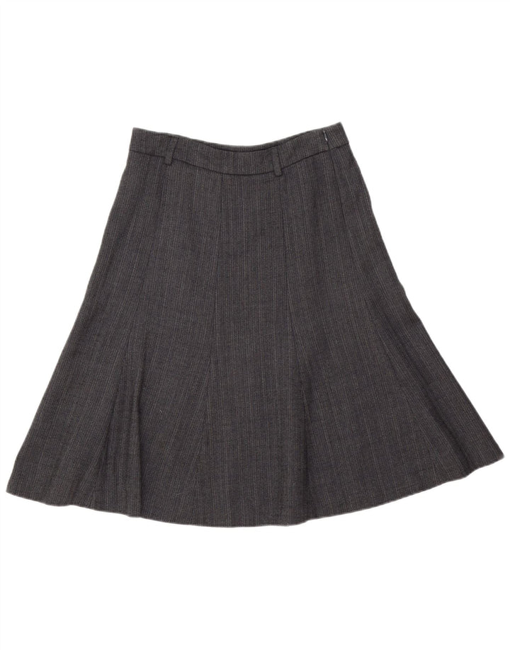 J. Crew Jupe trapèze pour femme US 2 XS W28 Laine à chevrons gris