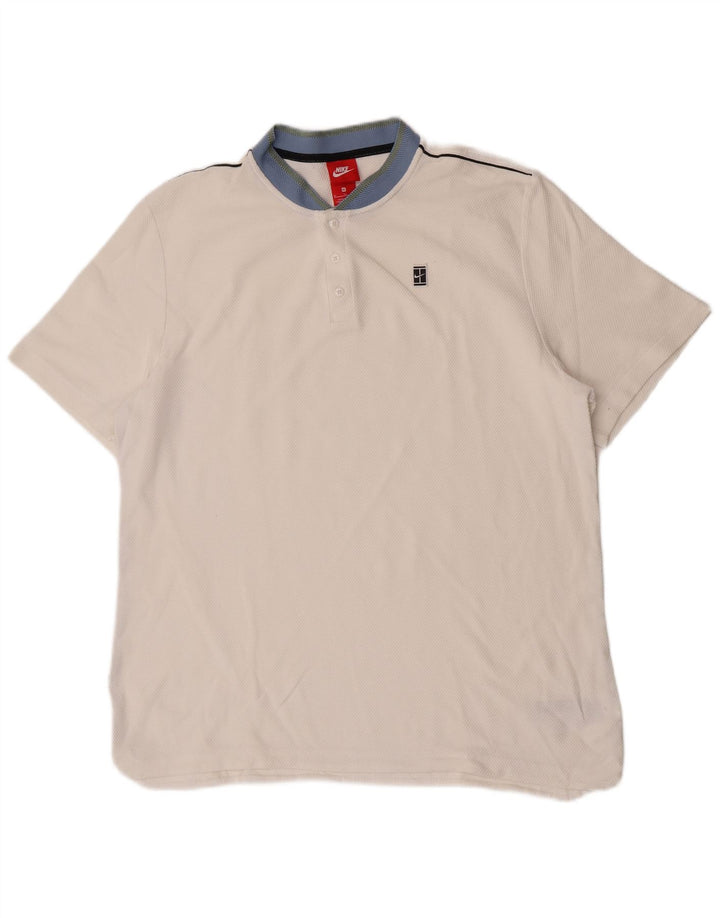 Nike Polo Homme XL Blanc Coton