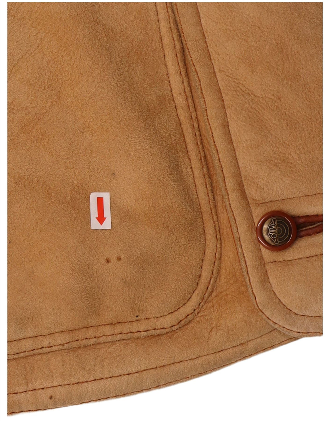 DIBI Veste en Shearling Homme Uomo IT 46 Petit Beige Shearling Classique