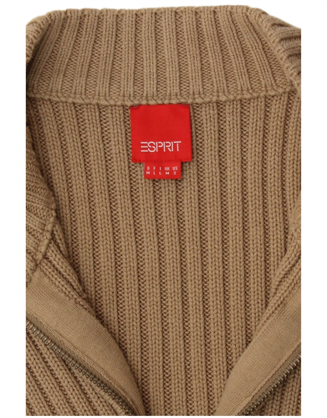 Esprit Cardigan sans manches pour femme UK 14 Beige moyen