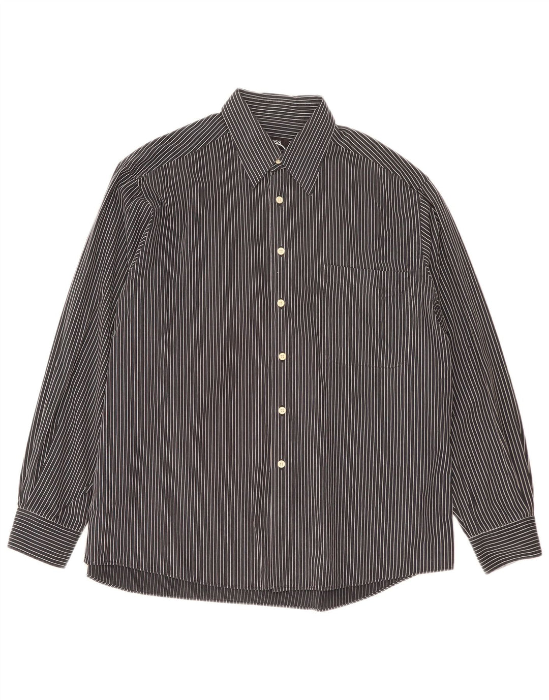 Hugo Boss Chemise Homme XL Bleu Marine Rayé