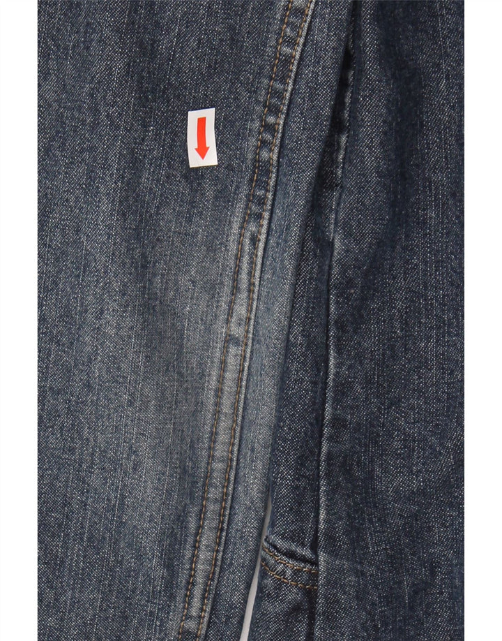 SPRINGFIELD Womens 1 Button Denim Blazer Jacket EU 40 Medium Blue Cotton Vintage Springfield and Second-Hand Springfield from Messina Hembry 