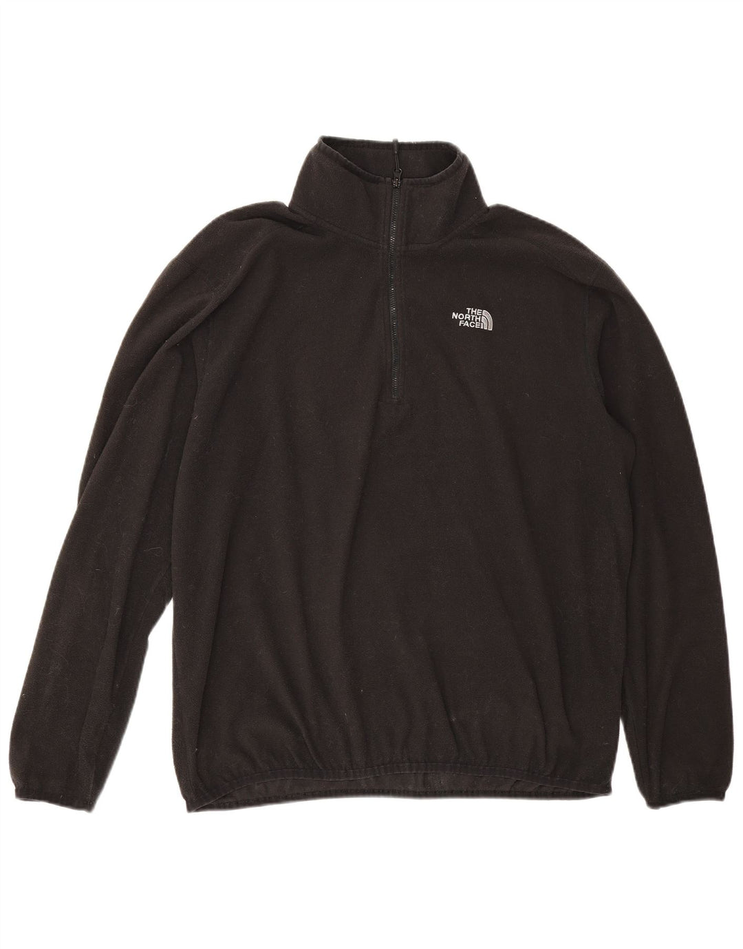 The North Face Pull polaire à col zippé pour homme Large Noir Polyester