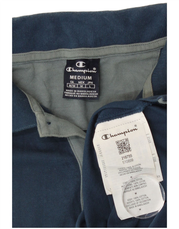 Champion Polo Homme Bleu Marine Moyen Coton