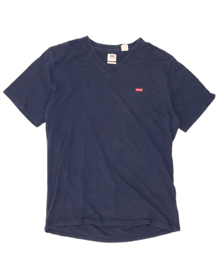 Levi's Tee-Shirt Standard Homme Bleu Marine Moyen Coton