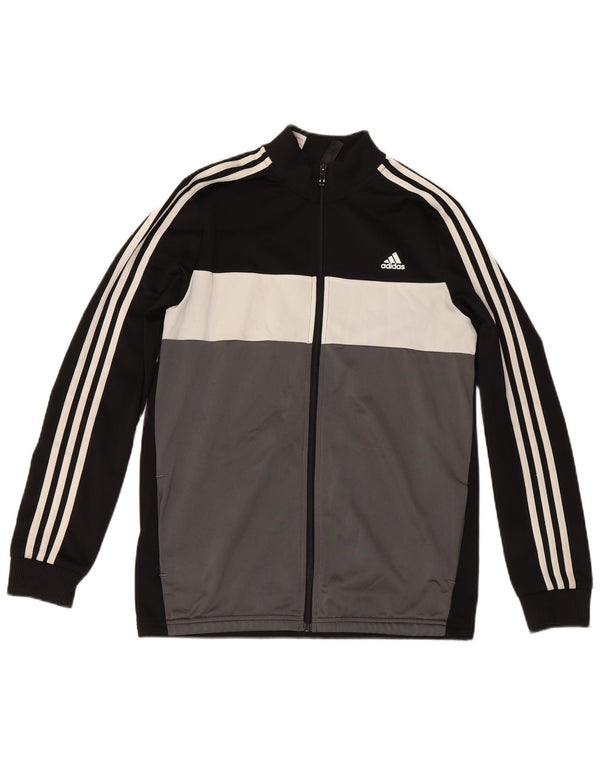 Adidas Veste de Survêtement Primegreen Garçon 15-16 Ans Noir Colorblock