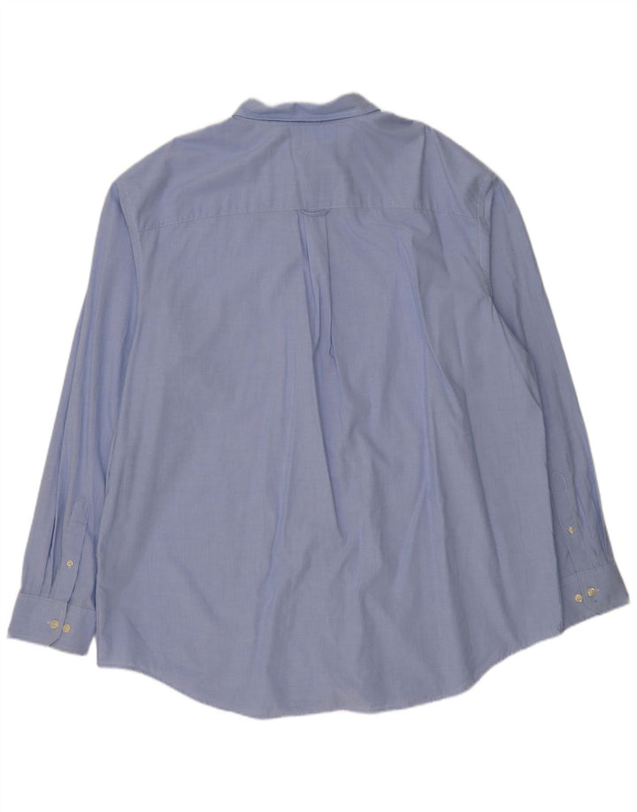 IZOD Mens Big & Tall Shirt 2XL Blue Cotton