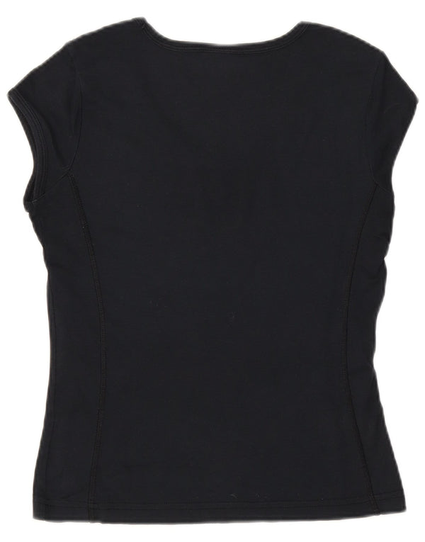 Champion T-Shirt Femme UK 14 Large Bleu Marine