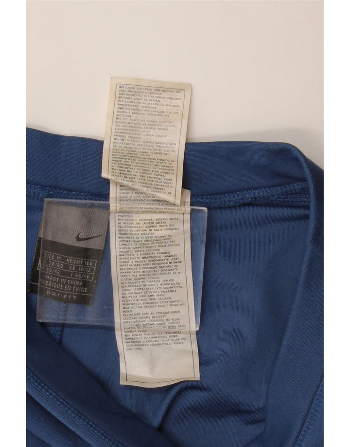 NIKE Pantalon de survêtement pour femme UK 10/12 Bleu moyen Colorblock Polyester