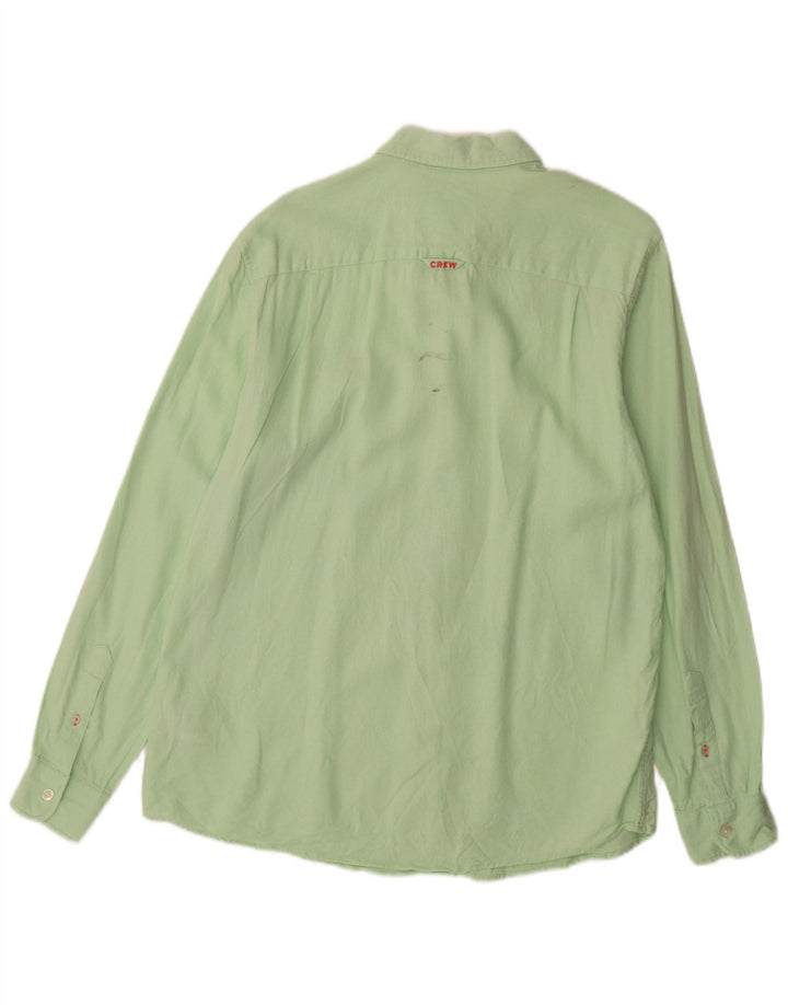 Crew Clothing Chemise Homme Lin Vert Moyen