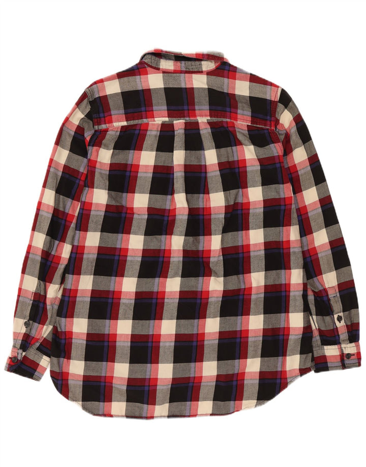 EDDIE BAUER Chemise en flanelle pour femme UK 14 Coton à carreaux multicolore moyen