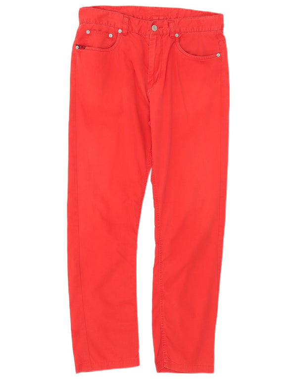 Kappa Pantalon décontracté slim coupe parfaite pour homme IT 48 Medium W33 L27 Rouge Coton