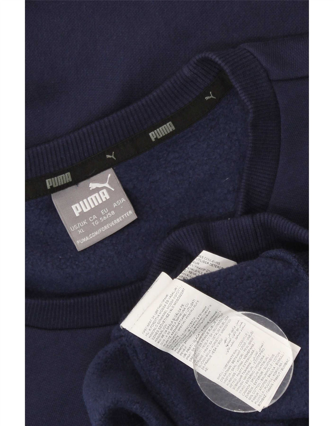 Puma Sweatshirt Jumper XL Bleu Marine Coton Homme