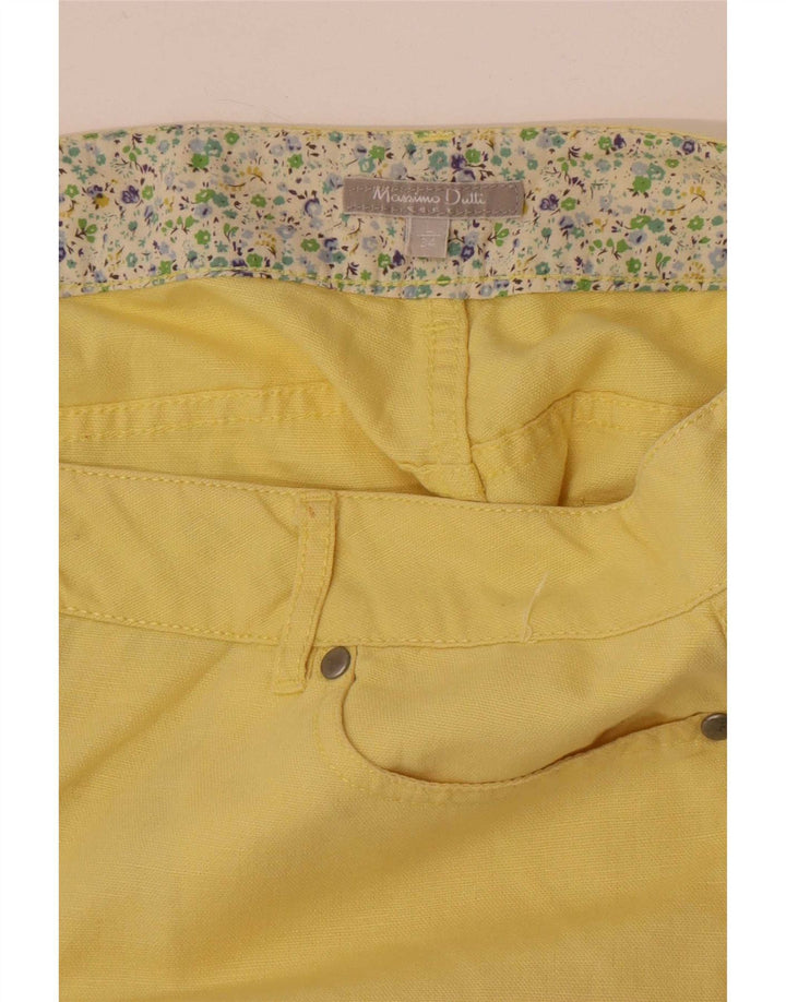 Massimo Dutti Short décontracté pour femme Large W34 Jaune