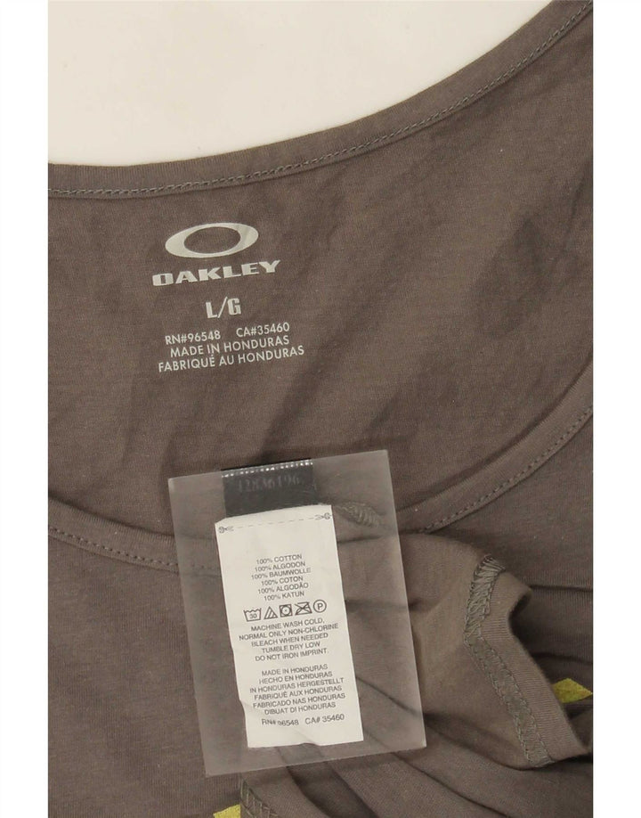 Oakley Débardeur Graphique Homme Large Gris Coton