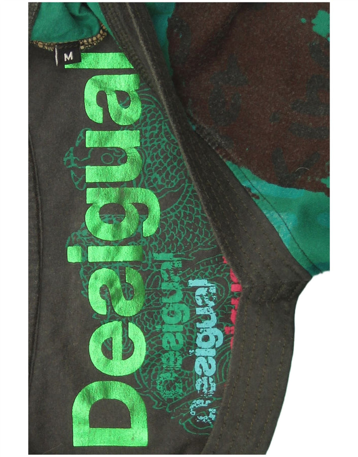 Desigual Tunique à motif abstrait pour femme UK 44 Coton vert moyen