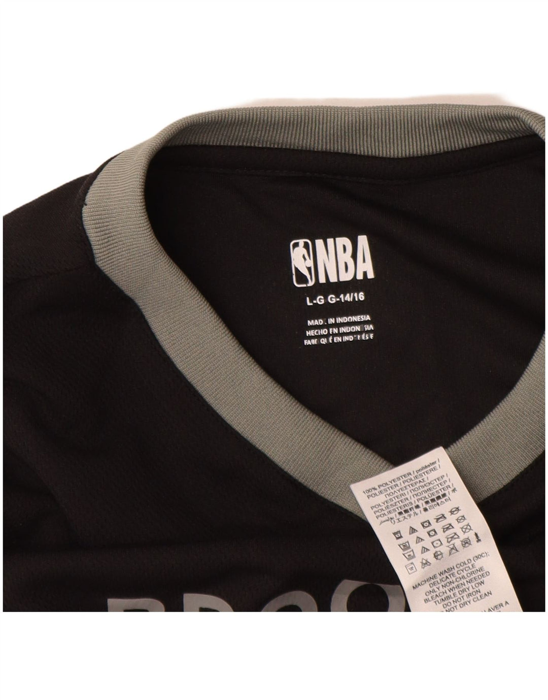 NBA Garçons Brooklyn Nets Graphic Débardeur 14-15 ans Large Noir Colourblock