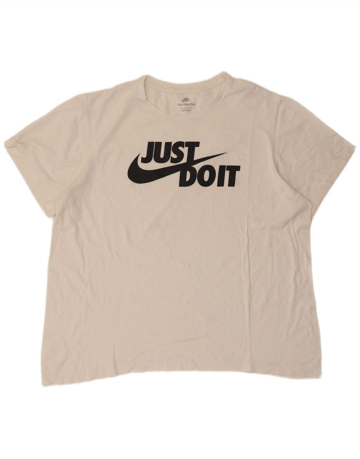 Nike T-shirt graphique pour homme XL Blanc