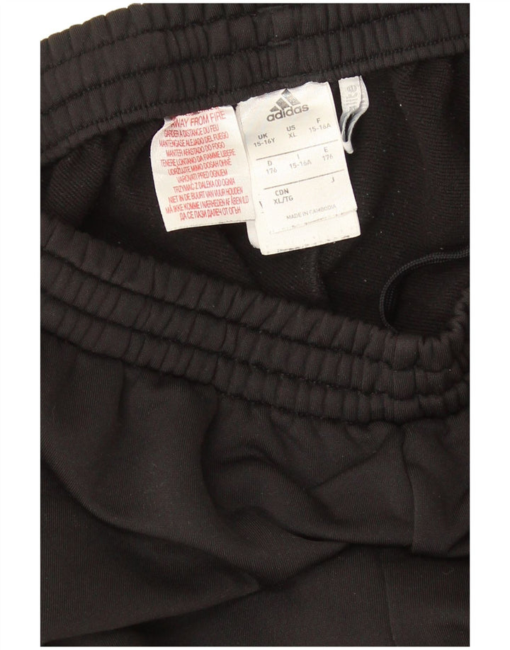 Adidas Pantalon de Survêtement Garçon 15-16 ans Noir Polyester