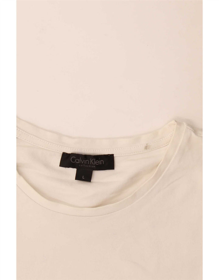 Calvin Klein T-shirt graphique pour femme Grand Blanc