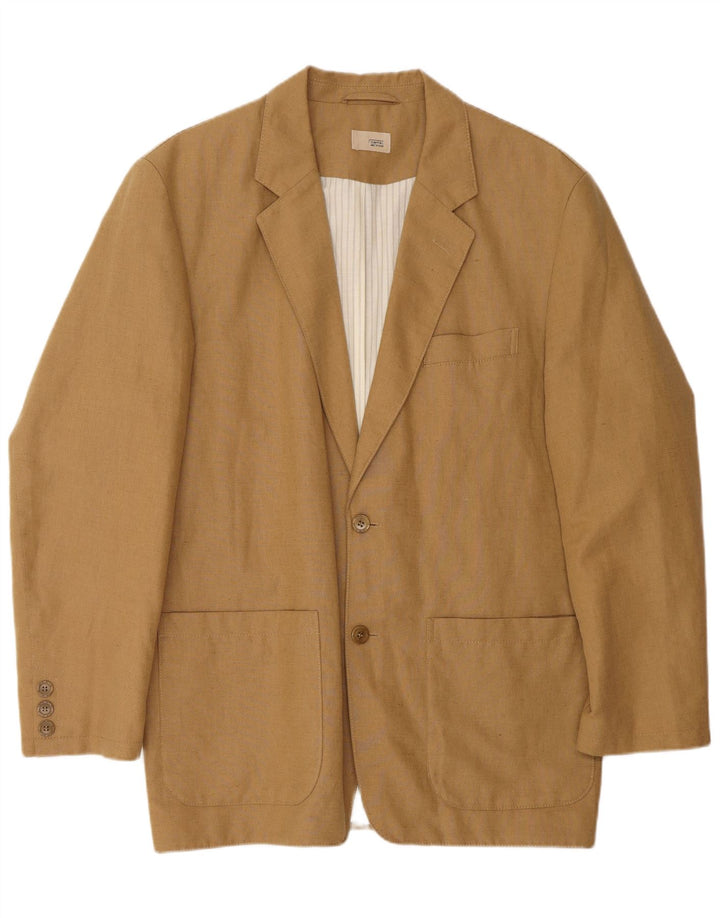 CAMEL ACTIVE Veste Blazer 2 Boutons Homme IT 50 Grand Beige Coton Classique