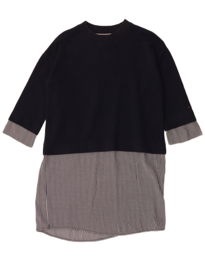 TOMMY HILFIGER Robe droite pour femme UK 14 Bleu marine moyen Colourblock