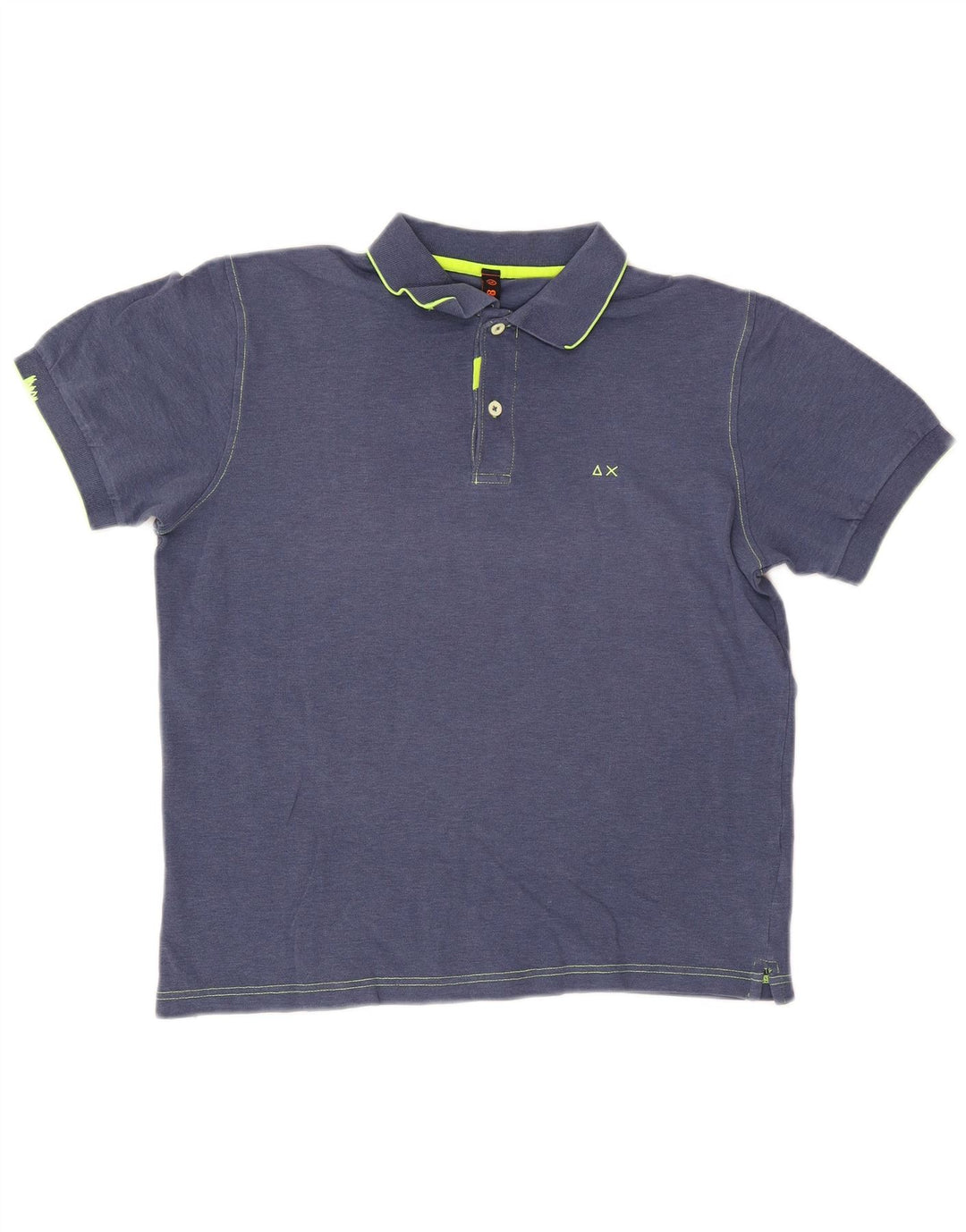 Sun68 Polo Homme Bleu Marine Moyen Coton
