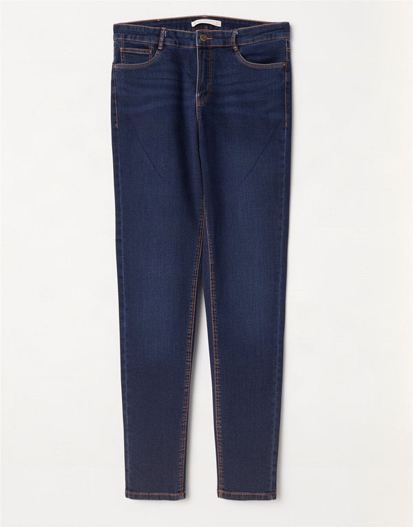 Zara Femme Trafaluc Skinny Jeans EU 42 Large W32 L28 Bleu Coton