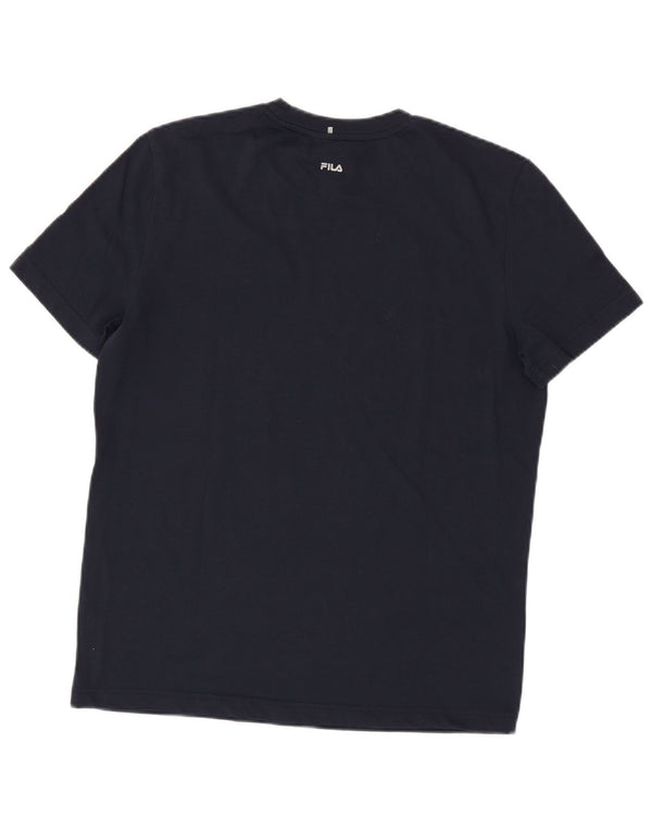 FILA T-Shirt Graphique Homme Petit Bleu Marine