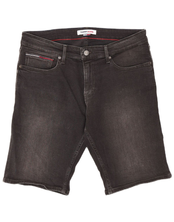 Tommy Jeans Short en jean pour homme W34 Large Noir Coton