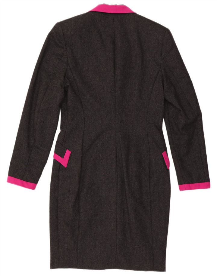 Figure Robe fourreau croisée à manches longues pour femme IT 44 Gris moyen