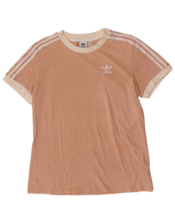 Adidas T-shirt à manches courtes pour femme UK 6 XS Rose Coton