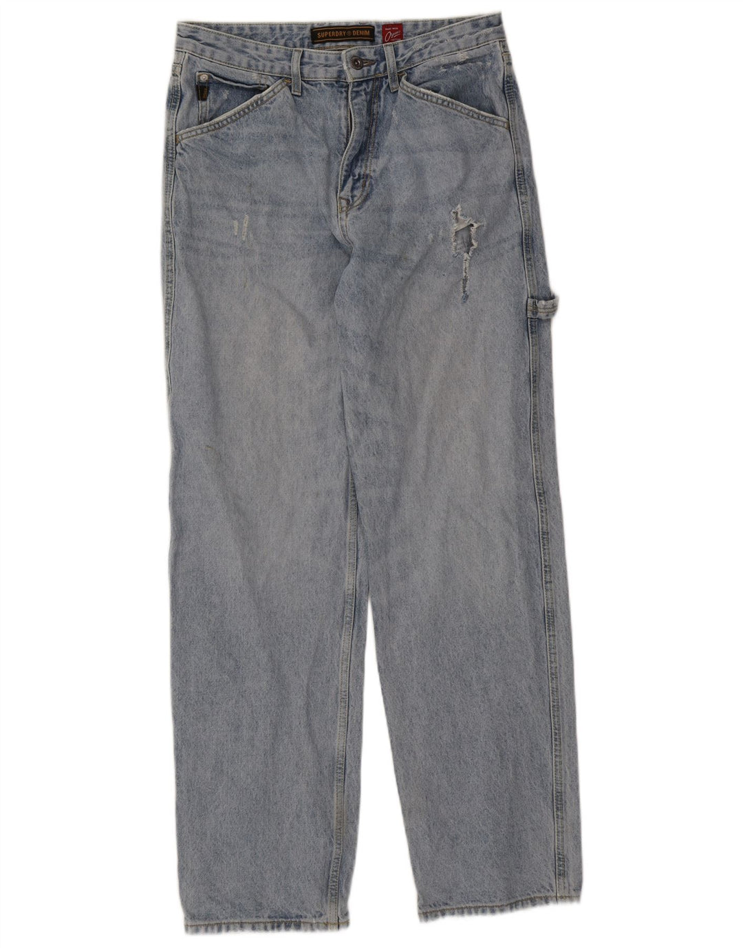 Superdry Jean Cargo Droit W32 L34 Homme Bleu