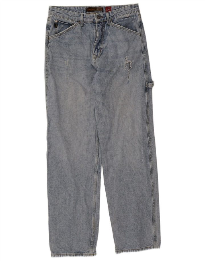 Superdry Jean Cargo Droit W32 L34 Homme Bleu