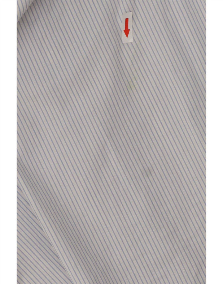 Dolce & Gabbana Chemise Homme Grand Coton Bleu À Fines Rayures
