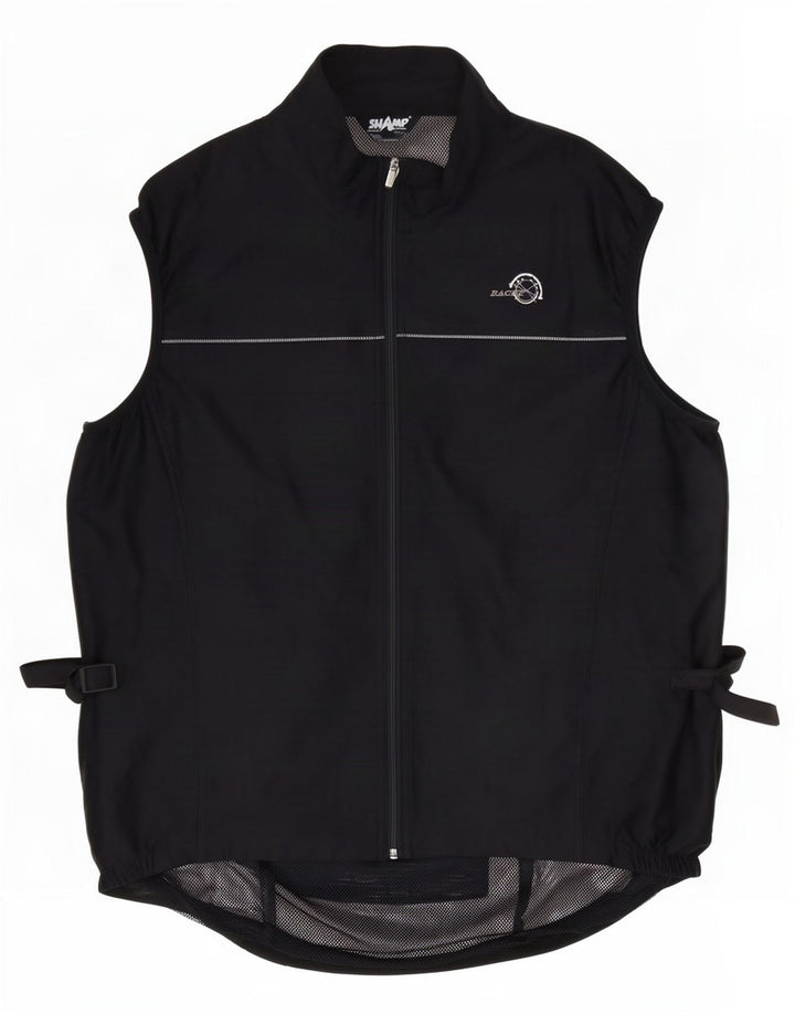 Shamp Gilet Racer Homme UK 40 Large Noir Polyester
