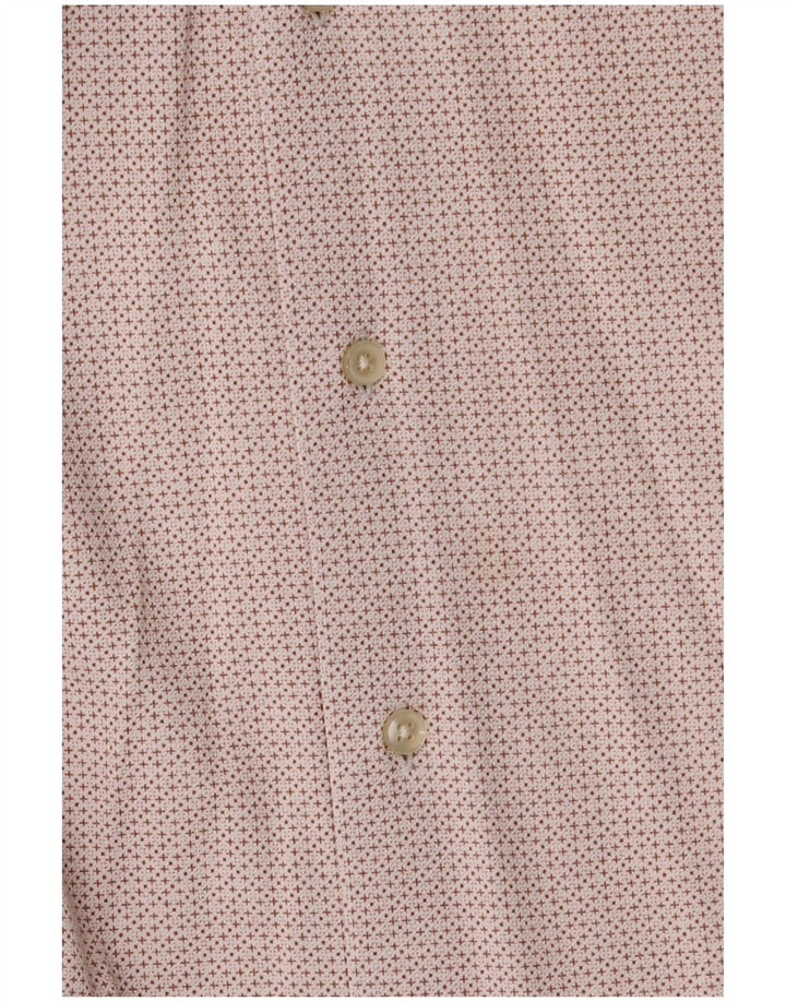 Tommy Hilfiger Chemise Regular Fit Homme Blanc Cassé Géométrique Coton