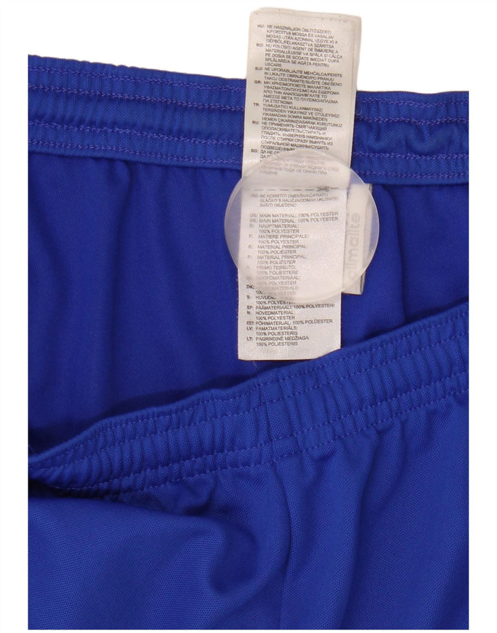 Adidas Short de Sport Climalite Homme Bleu Moyen Polyester
