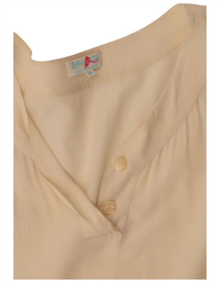 Balloon Chemisier Femme Top EU 38 Soie Beige Moyen