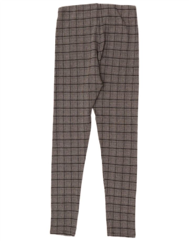 Zara Femme Legging Gris Moyen Carreaux