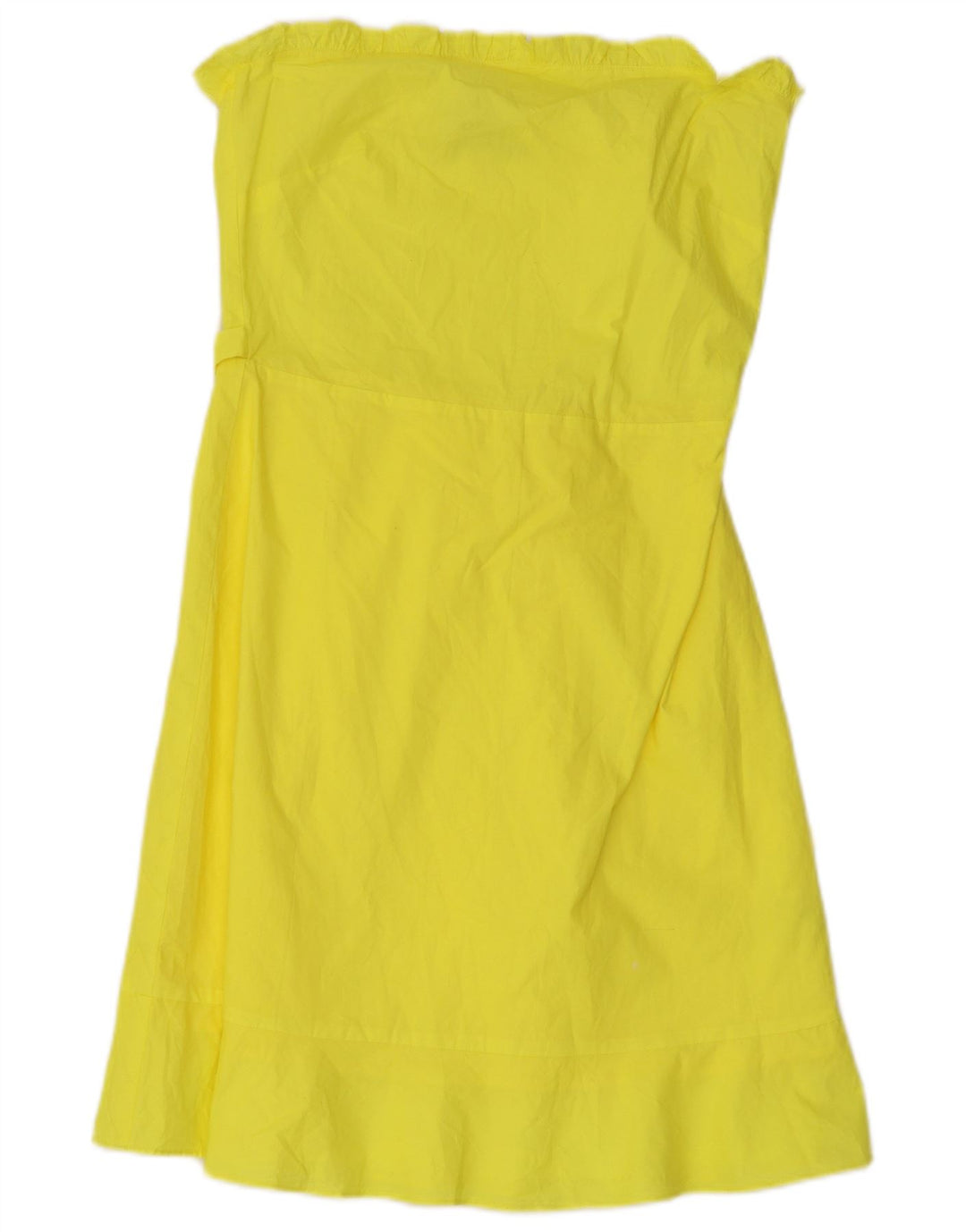 Oasis Robe bustier femme UK 10 Petite Viscose Jaune